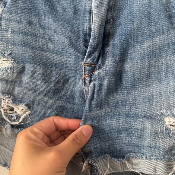 ☀️ BLANK NYC The Fulton Denim Jean Shorts Distressed Size 26 Casual Boho Cute - Picture 2 of 5